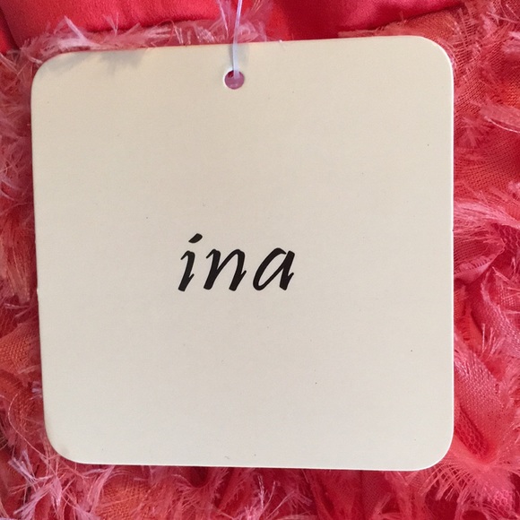 NWT bright coral strapless mini dress with rosettes - club party cosplay - Picture 17 of 17